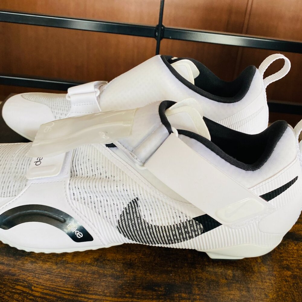 Nike SuperRep Cycle Shoes, White/Black, US/M10, European 44, New